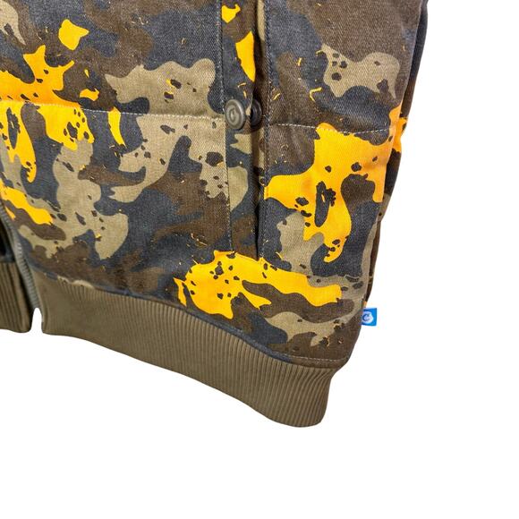 Cookies SF Mendocino camo Quilted Nylon Puffer Vest Jacket Size 2xl Mocha - Picture 2 of 9